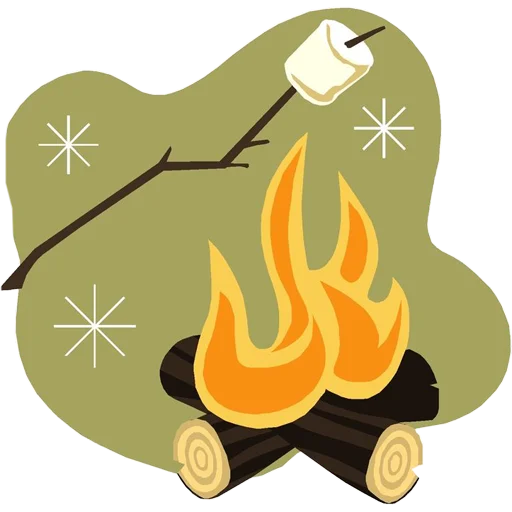 Telegram stikerlari Fire and Flames
