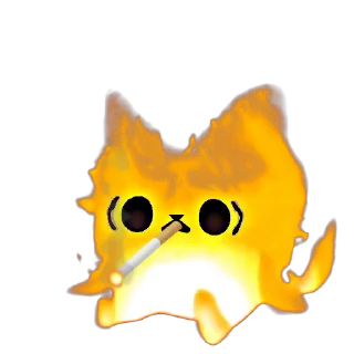 Flamy Cat sticker 😳