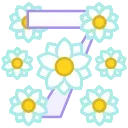 Flowers Font emoji 7️⃣