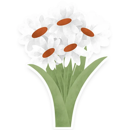 Pelekat telegram flowers