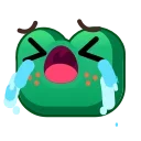 Frog Emoji Pack sticker 😭