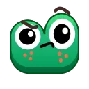 Frog Emoji Pack sticker 🤨