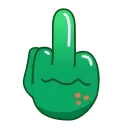 Frog Emoji Pack sticker 🖕