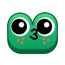 Frog Emoji Pack sticker 😘