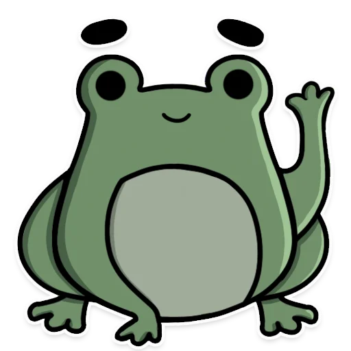 Frog's Fine Box sticker 👋