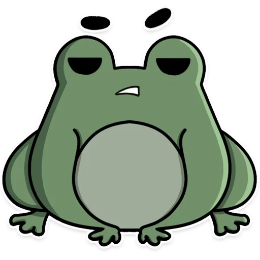 Frog's Fine Box sticker 😑