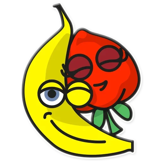 Fruit party stiker 👫