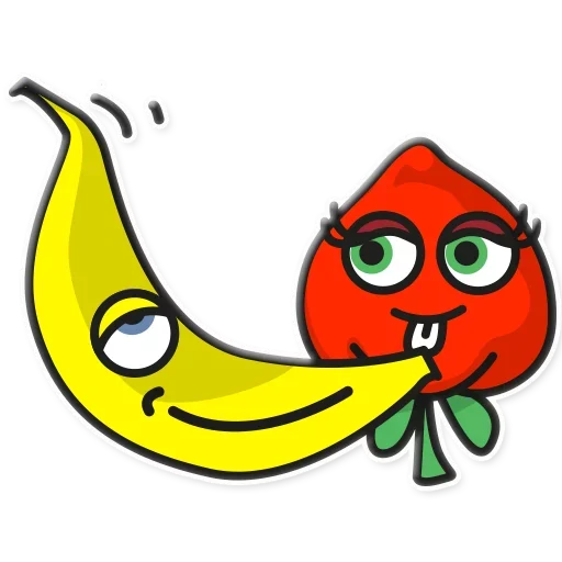 Fruit party stiker 🍌
