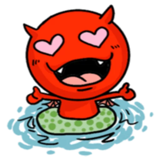 Funny Devil sticker 🛁