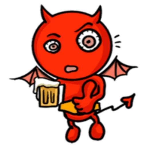 Funny Devil sticker 🍺