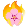 fire 1 emoji 🌸
