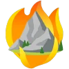 fire 1 emoji ⛰