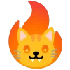 fire 2 emoji 🐱