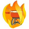 fire 2 emoji 🫕