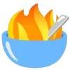 fire 2 emoji 🍚