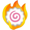 fire 2 emoji 🍥