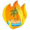 fire 3 emoji 🏝