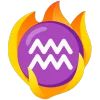 fire 3 emoji ♒️