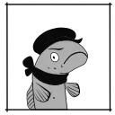 Fish Emoji sticker 😜