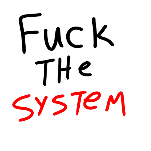 fk the system sticker 😙