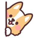 fluffy corgi emoji 😏