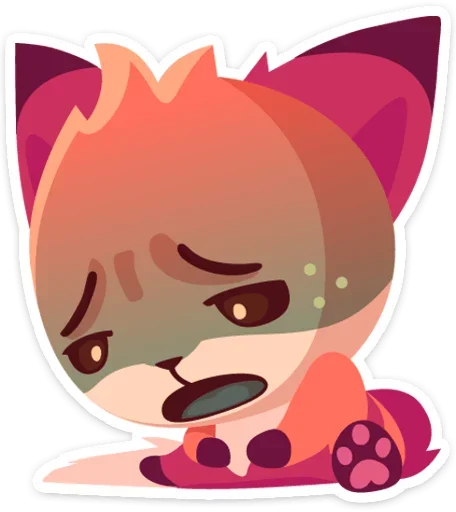 Фокси • Foxy sticker 😰