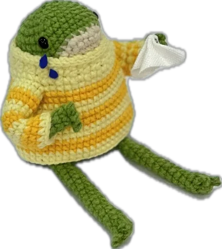 Эмодзи Лягушонок в свитере 😢