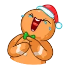 Telegram emojisləri Gingerbread Man