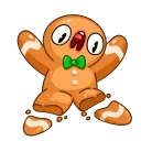 Telegram emojis Gingerbread Man