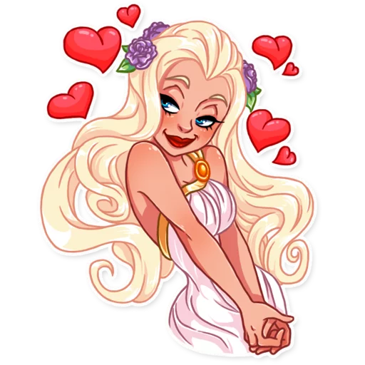 Telegram Sticker #29 from collection «Girl in Love»
