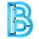 Telegram emoji Glowing Font