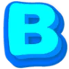 Telegram emoji Голубой шрифт