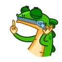 Green Lezard emoji 🤐