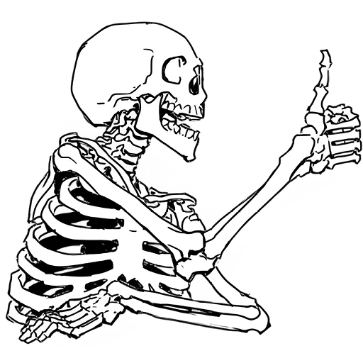 Just bones. Скелет стикер. Стикеры скелет в телеграм. Наклейки скелет.