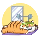 Grumpy Tiger sticker 🤪