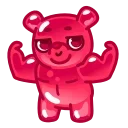 Gummy Bear Emoji sticker 💪