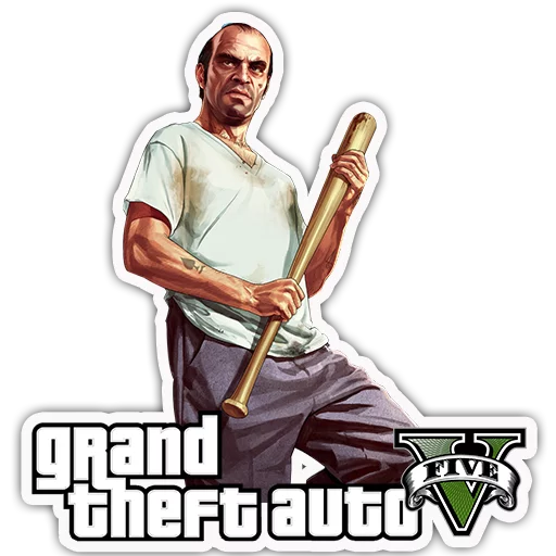 Grand Theft Auto - S4T.tv naljepnica ️