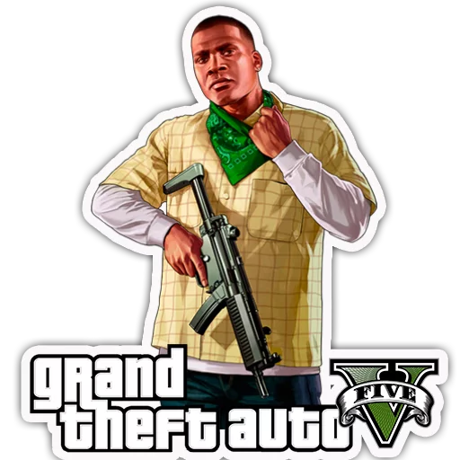 Стикер Grand Theft Auto - S4T.tv ️