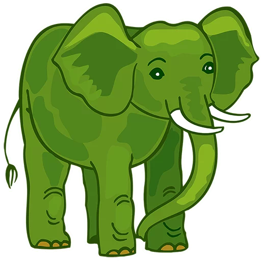 Green Elephant (chistigovno.ru) sticker 🐘
