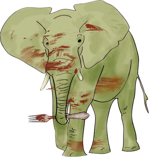 Green Elephant (chistigovno.ru) sticker 🐘