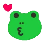 Random green emoji 😘