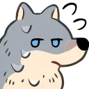 Wolf emoji 😥
