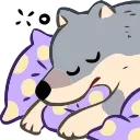 Wolf emoji 😴