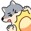 Wolf emoji 😐