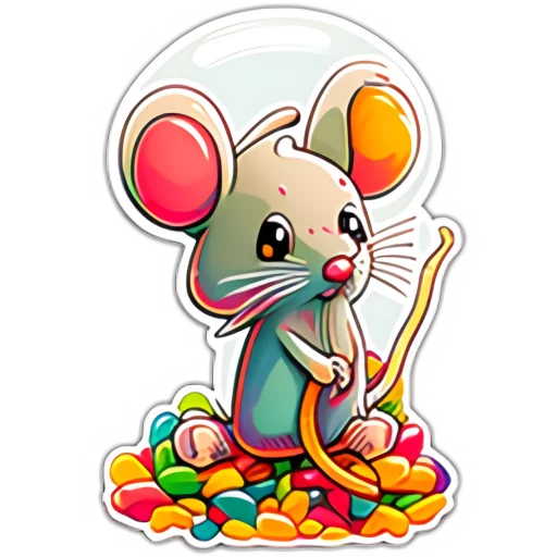 Neural mouse sticker 🍴
