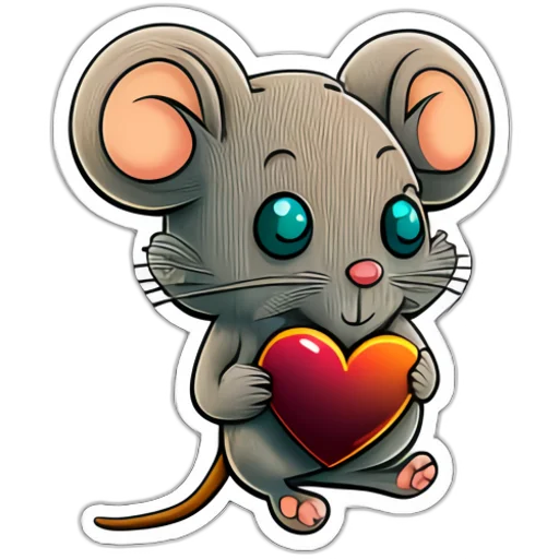 Neural mouse sticker 🥰
