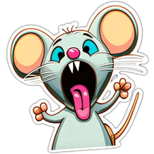 Neural mouse sticker 🤪