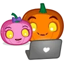 Halloween Pumpkin stiker 💑