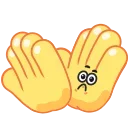 Hands for Friends sticker 👏