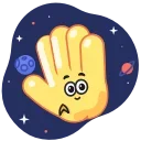 Hands for Friends emoji 🖖